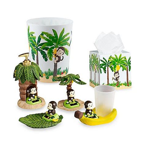 Great unique gift ideas for monkey lovers. Motion Monkey bathroom set (With images) | Monkey bathroom ...