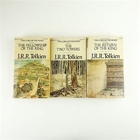 The Lord Of The Rings Trilogy Jrr Tolkien Vintage Tolkien Etsy