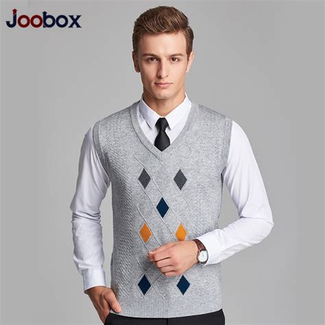Joobox Spring Autumn Clothing Cashmere Sweater Men Cardigan Vests