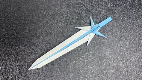 How To Make An Origami Sword Youtube