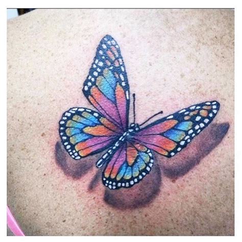 Stunning Colorful Butterfly Tattoo Colorful Butterfly Tattoos Butterfly Tattoos Crayon