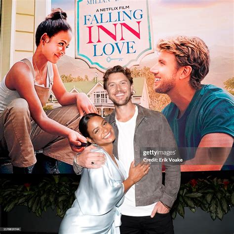 Christina Milian And Adam Demos Attend Netflixs Falling Inn Love News Photo Getty Images