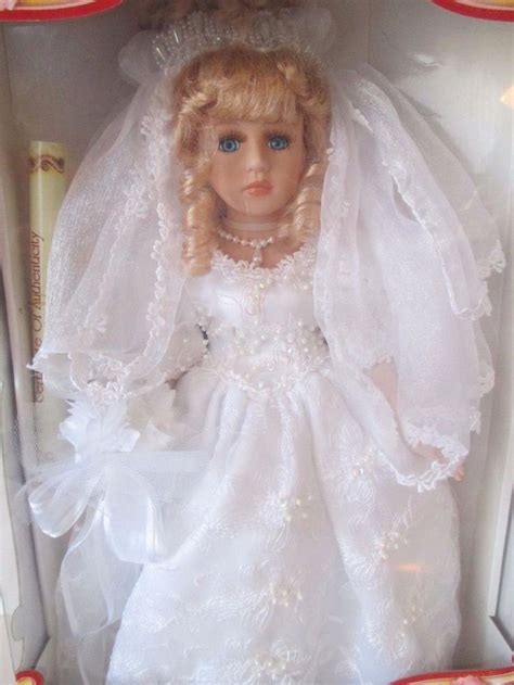 Collector S Choice Genuine Fine Bisque Porcelain Bride Doll