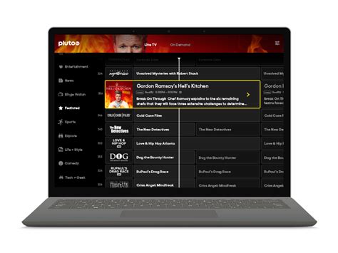 These channels are separated into the following categories Pluto TV - It's Free TV