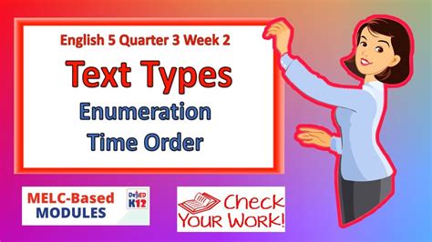 English 5 Quarter 3 Week 2 Text Types Enumeration And Time Order