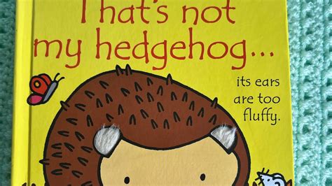 Lets Read Thats Not My Hedgehog Youtube