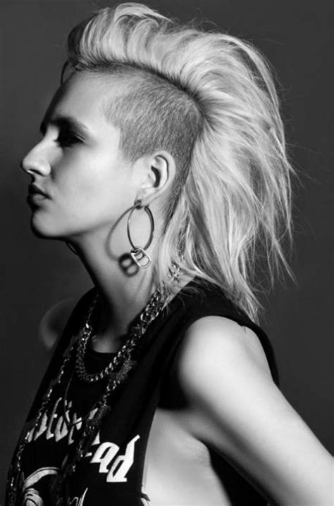 Latest Medium Length Mohawk Hairstyles With Shaved Sides