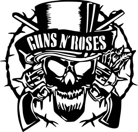 Guns N Roses Rock Band Wall Art Vinyl Sticker Mural Decal Etsy