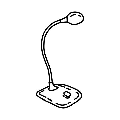 Microphone Computer Icon Doodle Hand Drawn Or Outline Icon Style