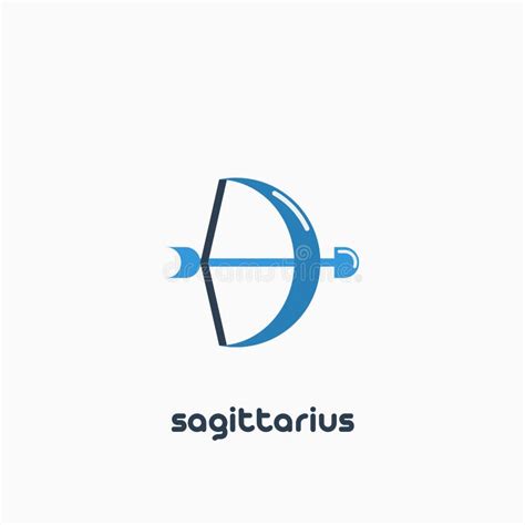 Sagittarius Zodiac Sign Astrological Horoscope Symbol Flat Icon
