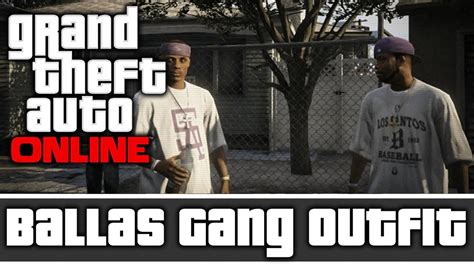 Gta 5 Online Ballas Gang Outfit And Customization Youtube