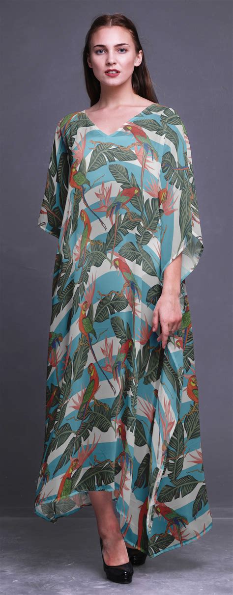 Bimba Long Caftan Maxi Dress Beach Swimwear Cover Up Womens Kaftan TD A EBay