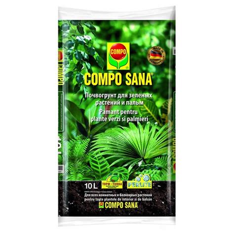 Купити торфосуміш для пальм і зелених Compo Sana з доставкою. Флора Лайф