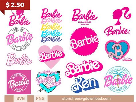 Barbie Logo Svg And Png Free Barbie Download Free Svg Download