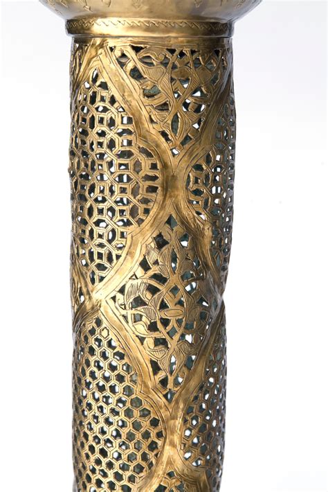 Moroccan Pierced Brass Floor Lamp For Sale At 1stdibs