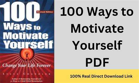 100 Ways To Motivate Yourself Pdf Free Download
