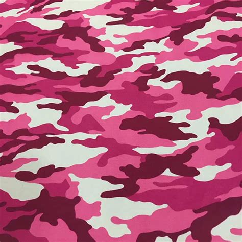 Pink Camouflage Fabriccap Pink Camo Fabric100 Cotton Twill 21s21s