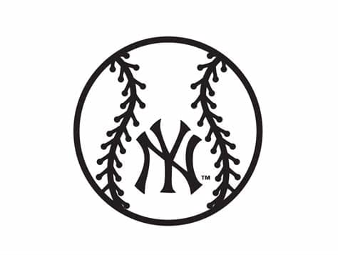Social media network fill flat svg vector icon sets. New York Yankees Baseball Logo SVG Silhouette Cut Filefor ...