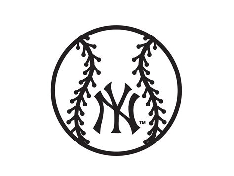 By downloading new york yankees vector logo you agree with our terms of use. New York Yankees Baseball Logo SVG Silhouette Cut Filefor | Etsy