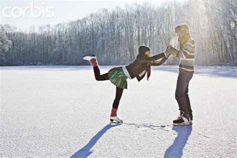 Couple Ice Skating Together Photobook Blog