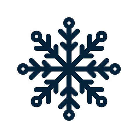 Snowflake Silhouette Christmas And Winter Traditional Symbol For Logo