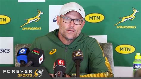 Jacques Nienaber Explains Roos Exclusion Springbok Presser Forever Rugby YouTube