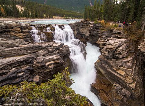 Its Easy To See Athabasca Falls Near Jasper National Park From