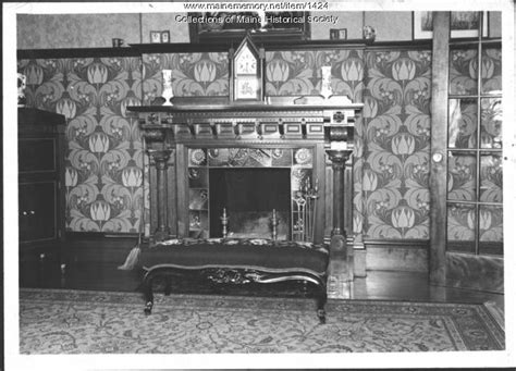 A fireplace or hearth is a structure made of brick, stone or metal designed to contain a fire. Item 1424 - Fireplace, Pooler Mansion, Skowhegan, 1940 ...