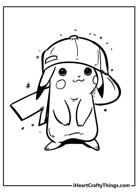 Powerful Pikachu Coloring Pages