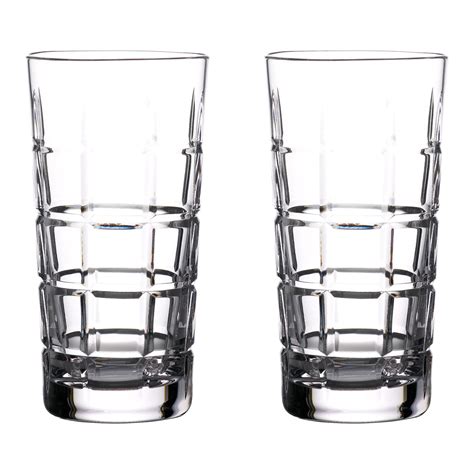 Waterford Crystal Gin Journeys Cluin Hiball Glasses Pair Crystal Classics