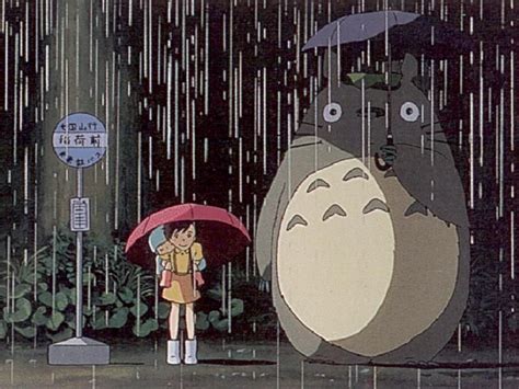 Totoro Rain Totoro Mon Voisin Totoro Studio Ghibli