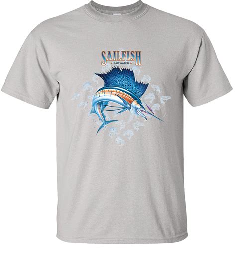 Sailfish T Shirt Diamond Fishing Saltwater