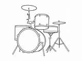 Instruments Coloring Musical Drum Kidsunder7 Drums Light sketch template