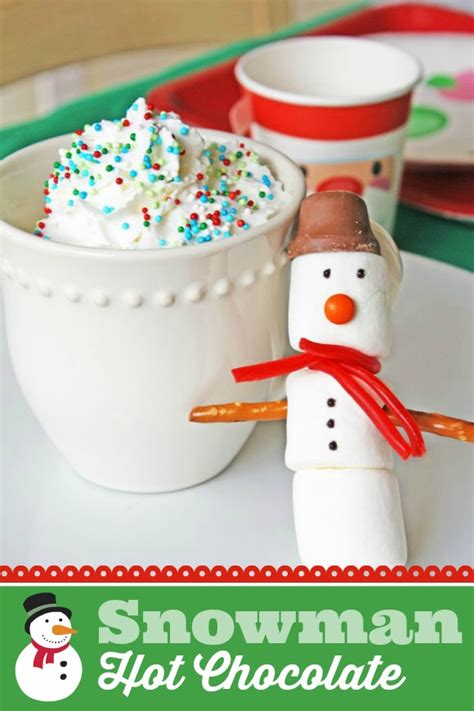 Marshmallow Snowman Hot Chocolate Catch My Party