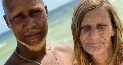 24 Year Old Guy Married His 61 Year Old Lover Showing A Photo From Their Honeymoon