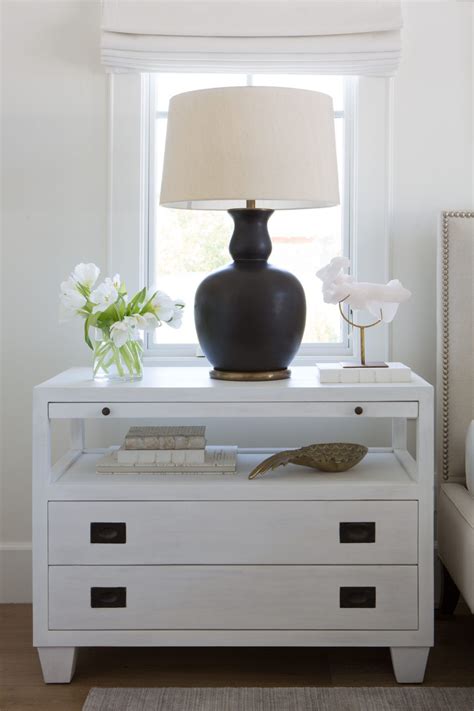 Same finish, same silhouette, some hardware. White and Bright | Dresser as nightstand, Bedroom night ...