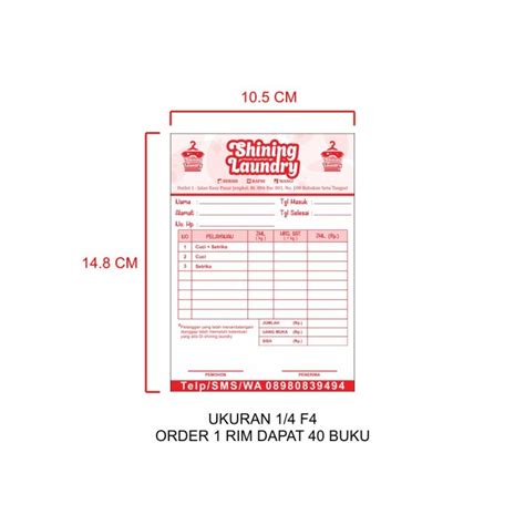 Jual Cetak Custom Nota Kwitansi Invoice Surat Jalan Rangkap Shopee