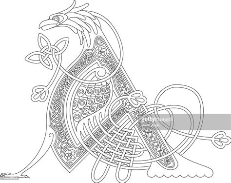 Ornamental Celtic Initial A Drawing High Res Vector Graphic Getty Images