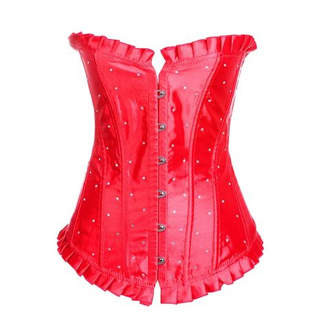 sexy women sexy corset women red lace bustier corset g string set lingerie s m l xl xxl corset