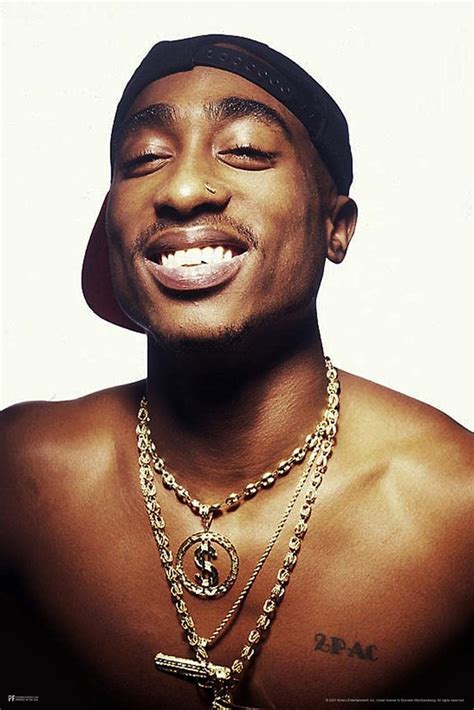 Buy Tupac Posters 2pac Poster Smiling Gold Chain Photo 90s Hip Hop