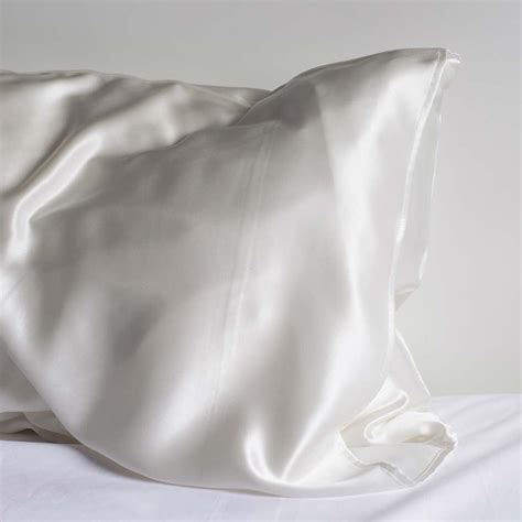 Silk Pillowcase Ivory White Premium 22 Momme Mulberry Silk Lelini