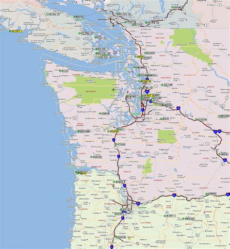 Printable Map Of Pacific Northwest Printable Map Of The United States