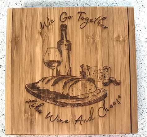 Custom Cheese Board With Tools Engraved Wedding T Etsy