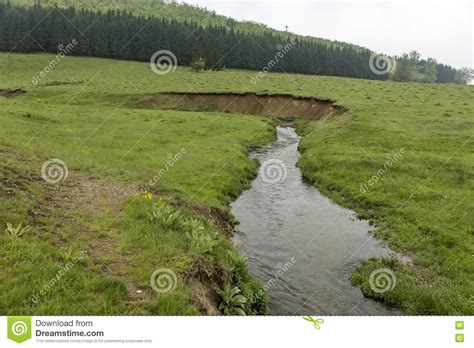 Stream On A Meadow In The Mountains Stock Photo Image Of Beautiful