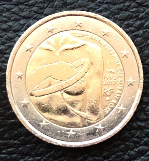 Pièce De Monnaie 2 Euros France 2017 Commémorative 25 Etsy France