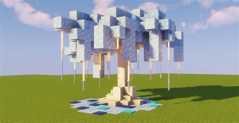 Ice Tree Uploading A Custom Tree A Day Rminecraftbuilds