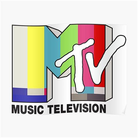 Colorful Mtv Music Television Classic 80s Logo Color Test Pattern