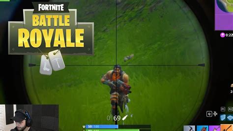 Fortnite Battle Royale Epic Sniper Battle Youtube