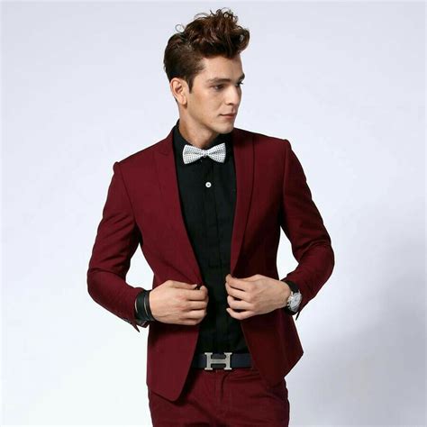 Red And Black Prom Outfits For Guys Prom Suits For Men Homecoming Suits
