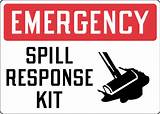 Emergency Spill Kit Sign Photos